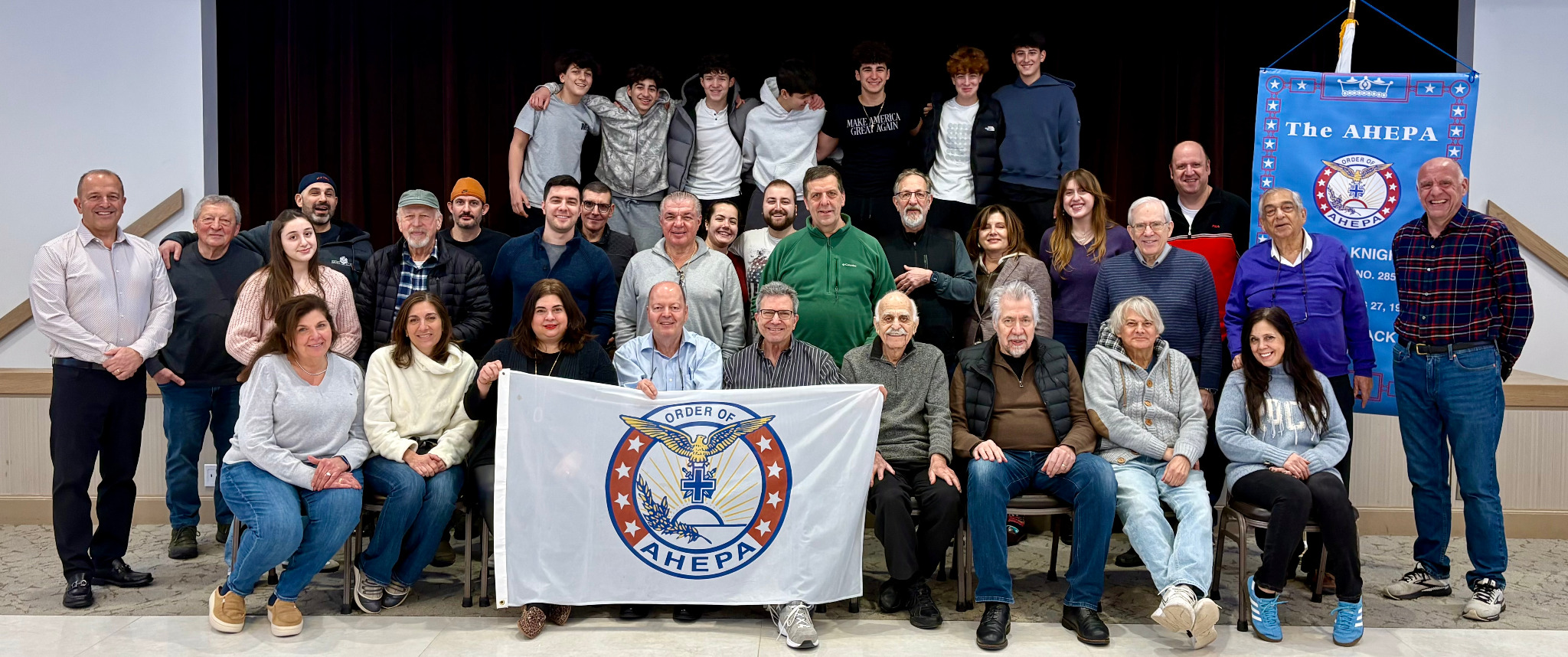 AHEPA Bergen Knights and guests gathered at a Tavli tournament